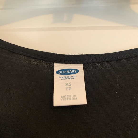 Black tank top with cross front detail - Picture 3 of 5